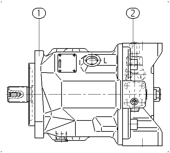 A A10V O 71 DFR /31L-PSC62N00 -SO 97 — Rysunek