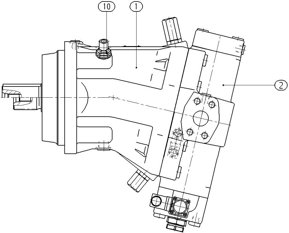 A A6V M 500 EP2 /63W1-VZH020DEA-SO154 — Rysunek
