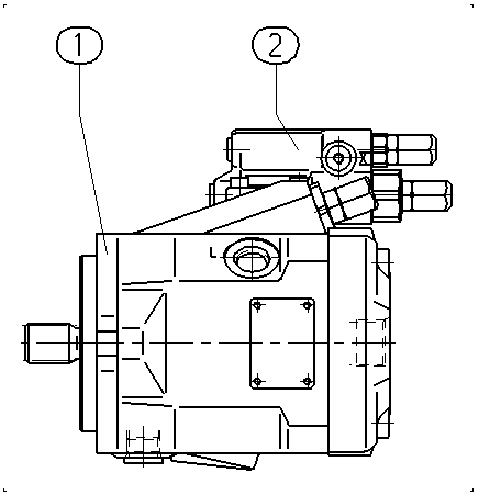 A A10V O 28 DFR1/52L-VSC64N00 -SO 97 — Rysunek