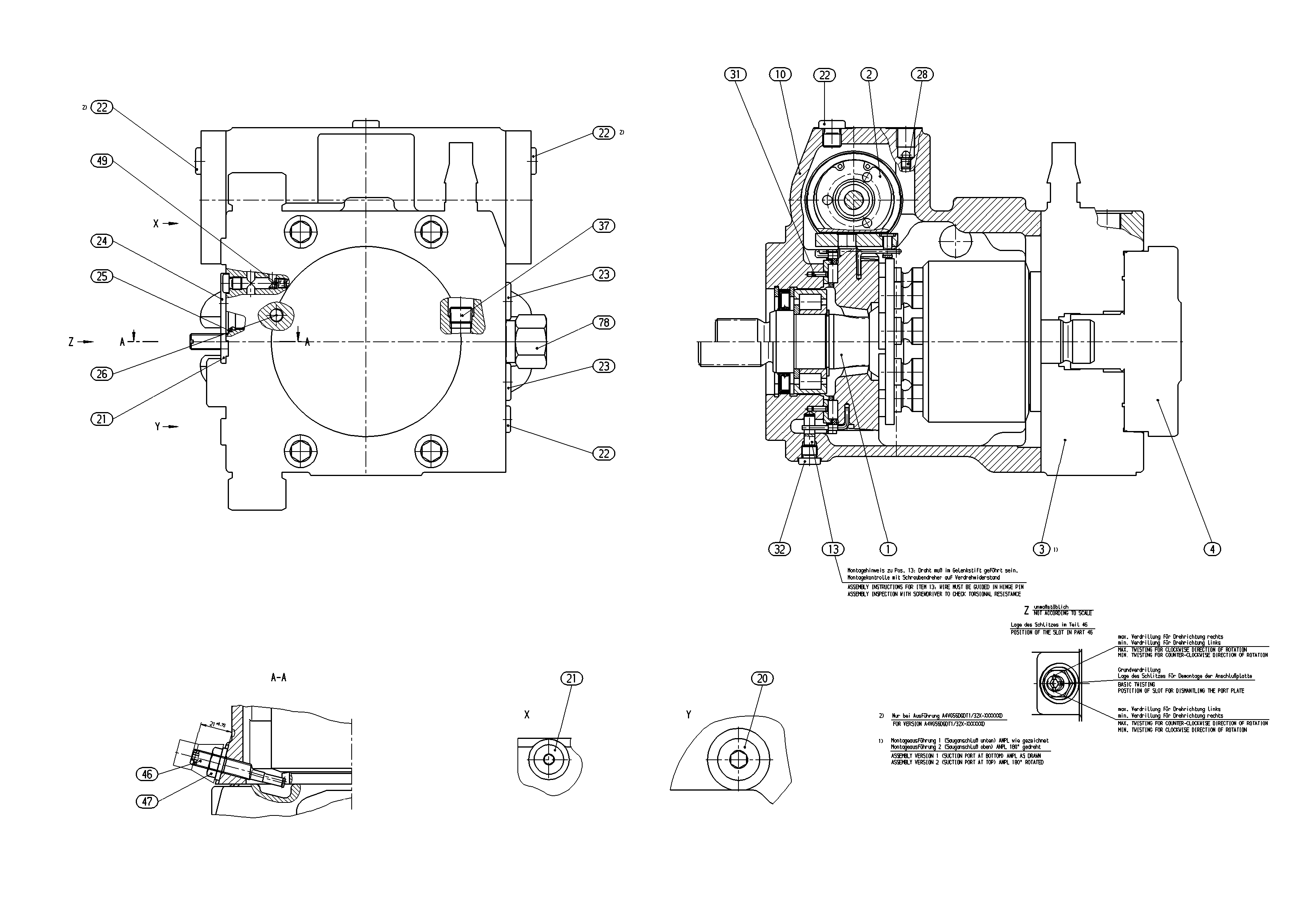 AA4VG56DGDM1/32R-NSC52F025D — Rysunek