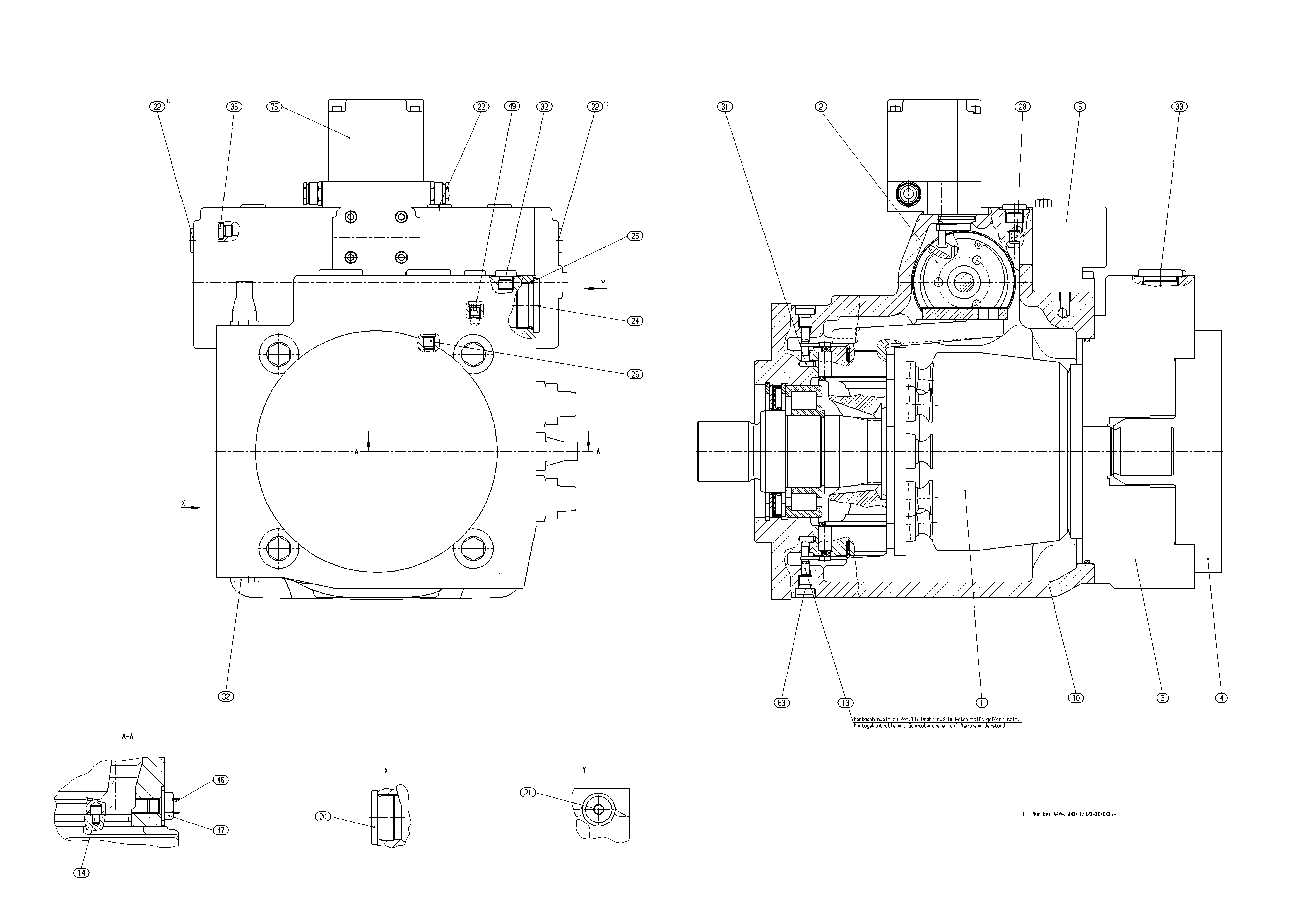 A4VG250EP2D1/32R-NZD10F001S-S — Rysunek