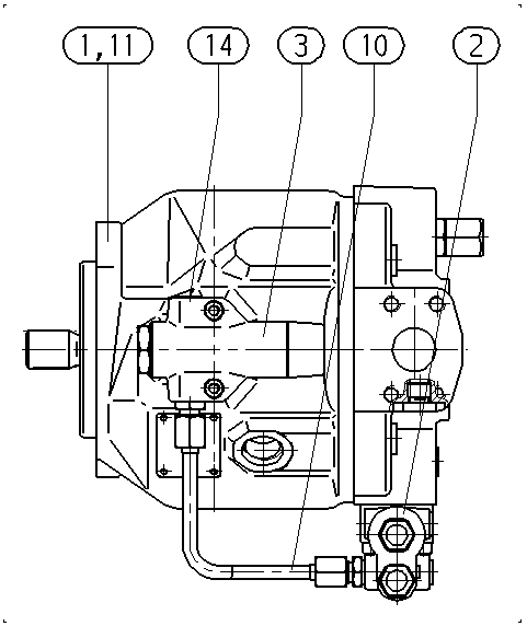 POMPA OSIOWO-TŁOKOWA — Rysunek