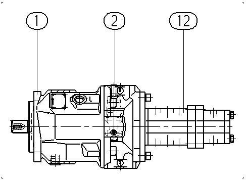 A A10V O 71 DFR /31L-PSC62P46 — Rysunek