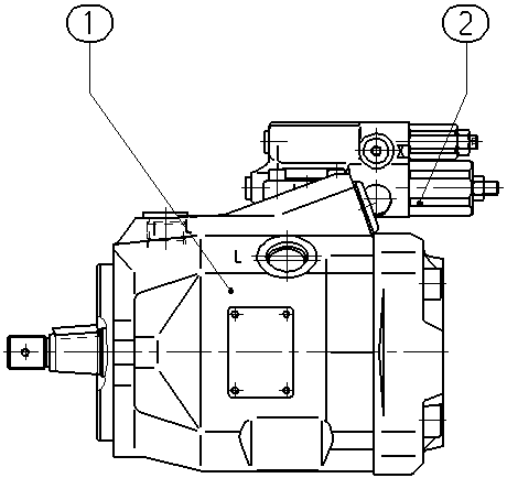 A A10V O 45 DFR1/52L-VCC59N00 -S2757 — Rysunek