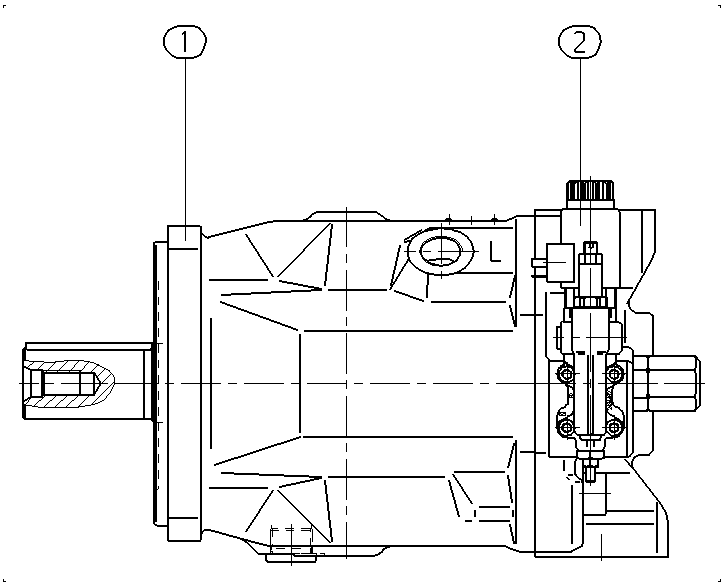 A A10VSO140ER 2/31R-VPB12N00H -SO116 — Rysunek