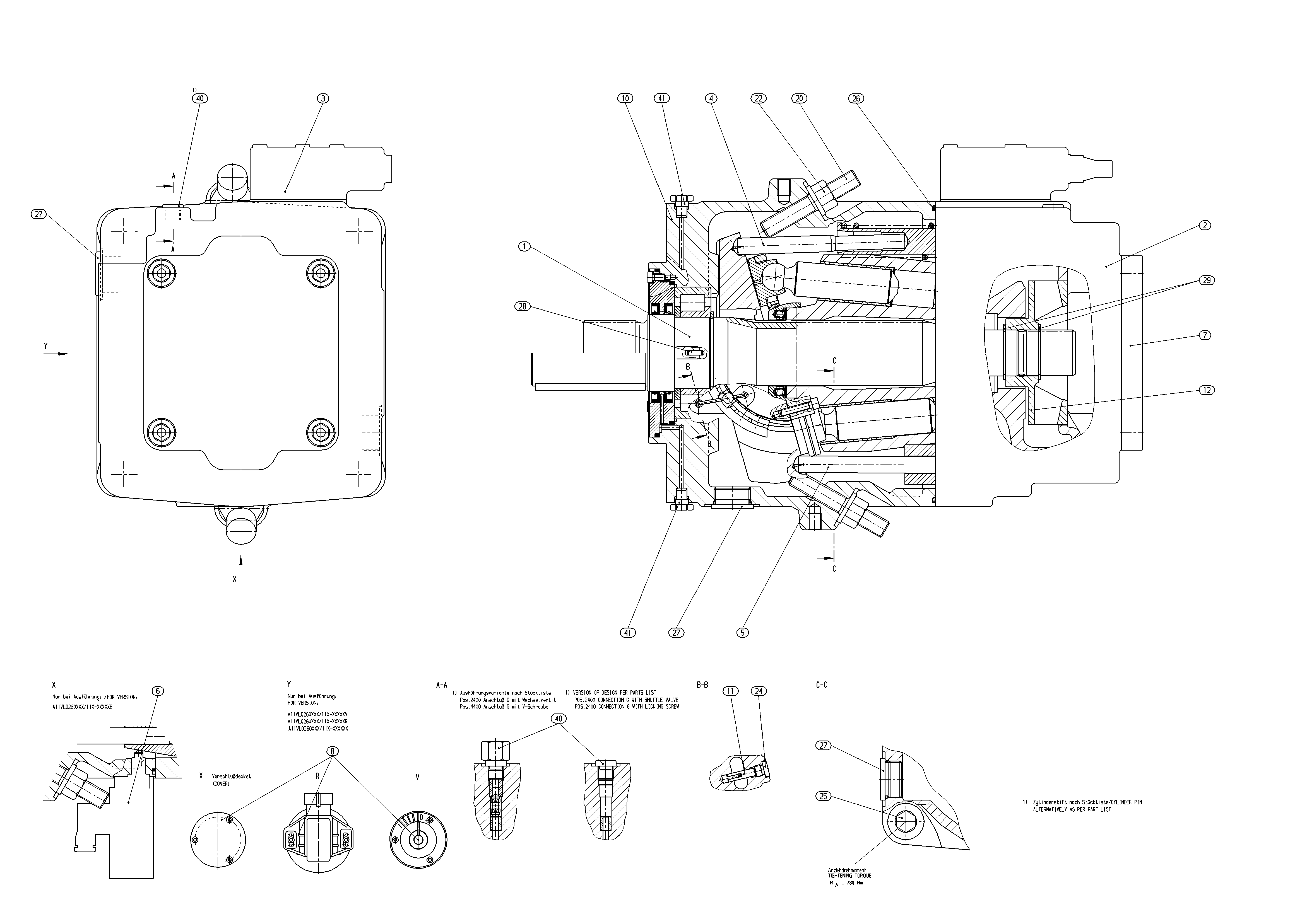 AA11VLO260DR/11L-NSDXXK07-S — Rysunek