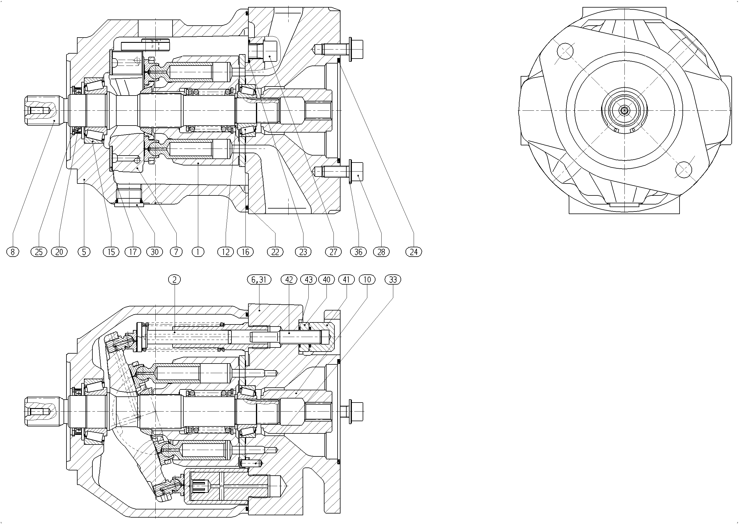 G A10V O 45 OV /31R-VSC12K01 LR -SO239 — Rysunek