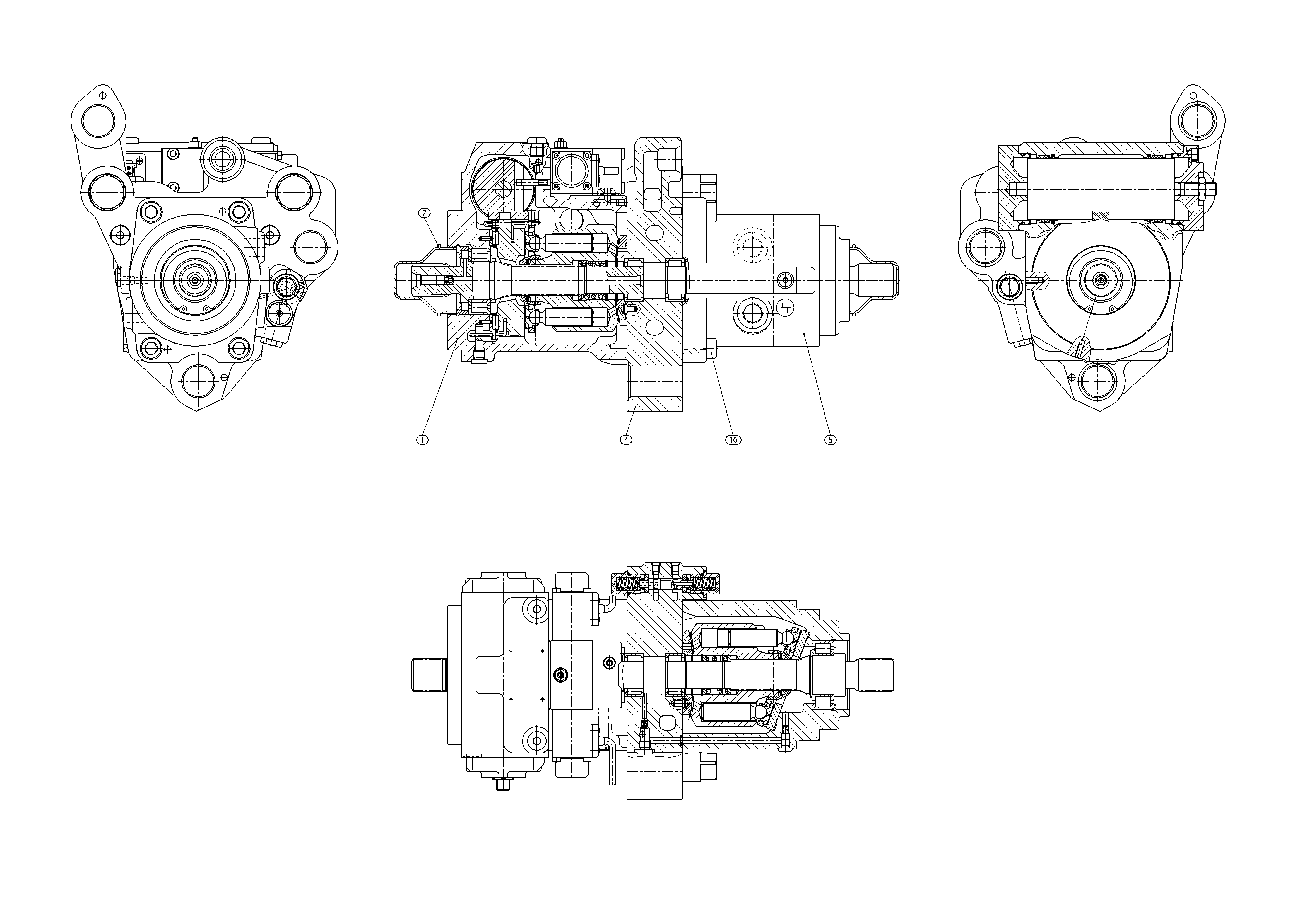A4VG40EP1/X+A4FM40/X-ECCOM1,8MW5 — Rysunek
