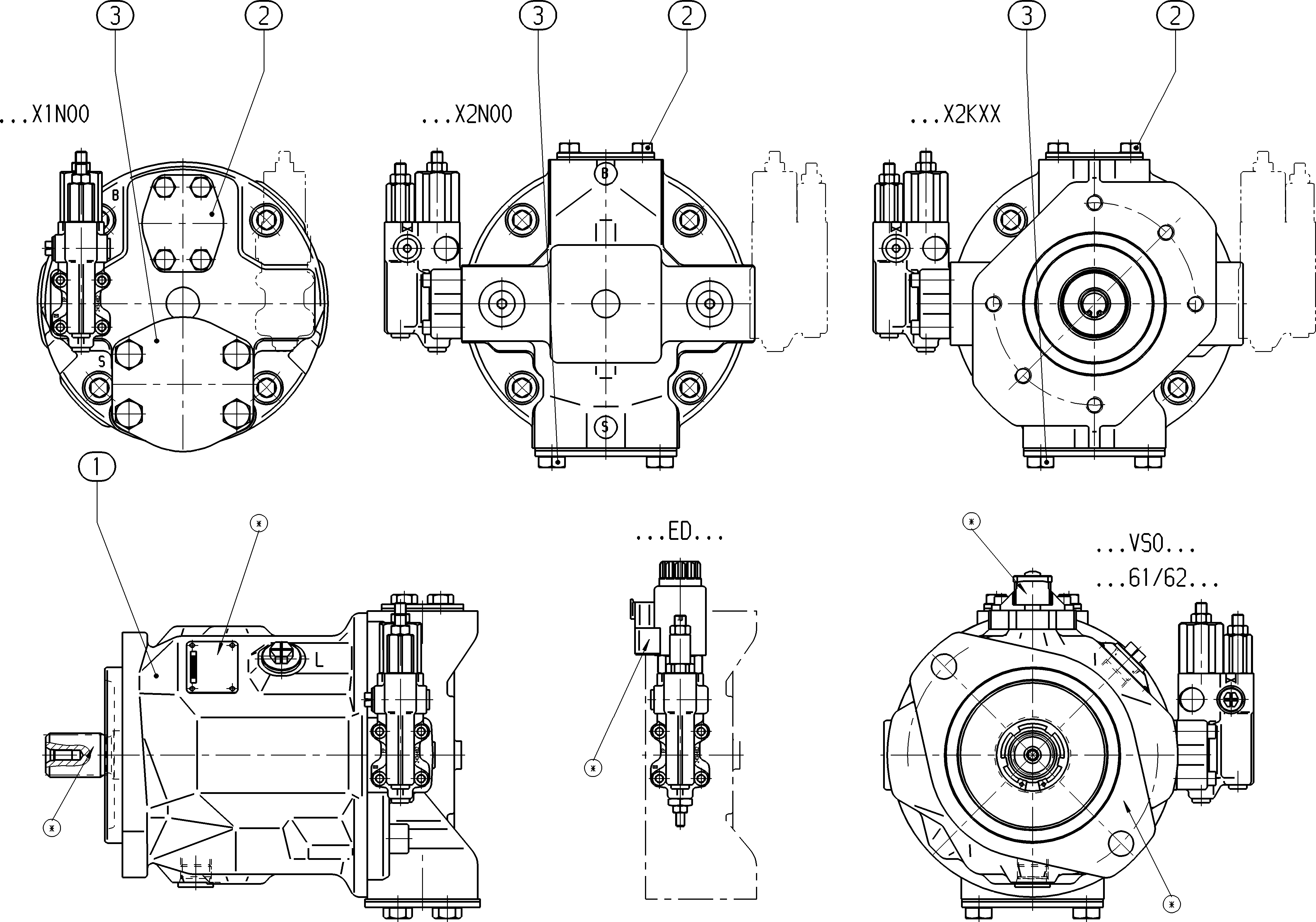 AL A10V O 45 DFR /31L-VSC12N00 — Rysunek