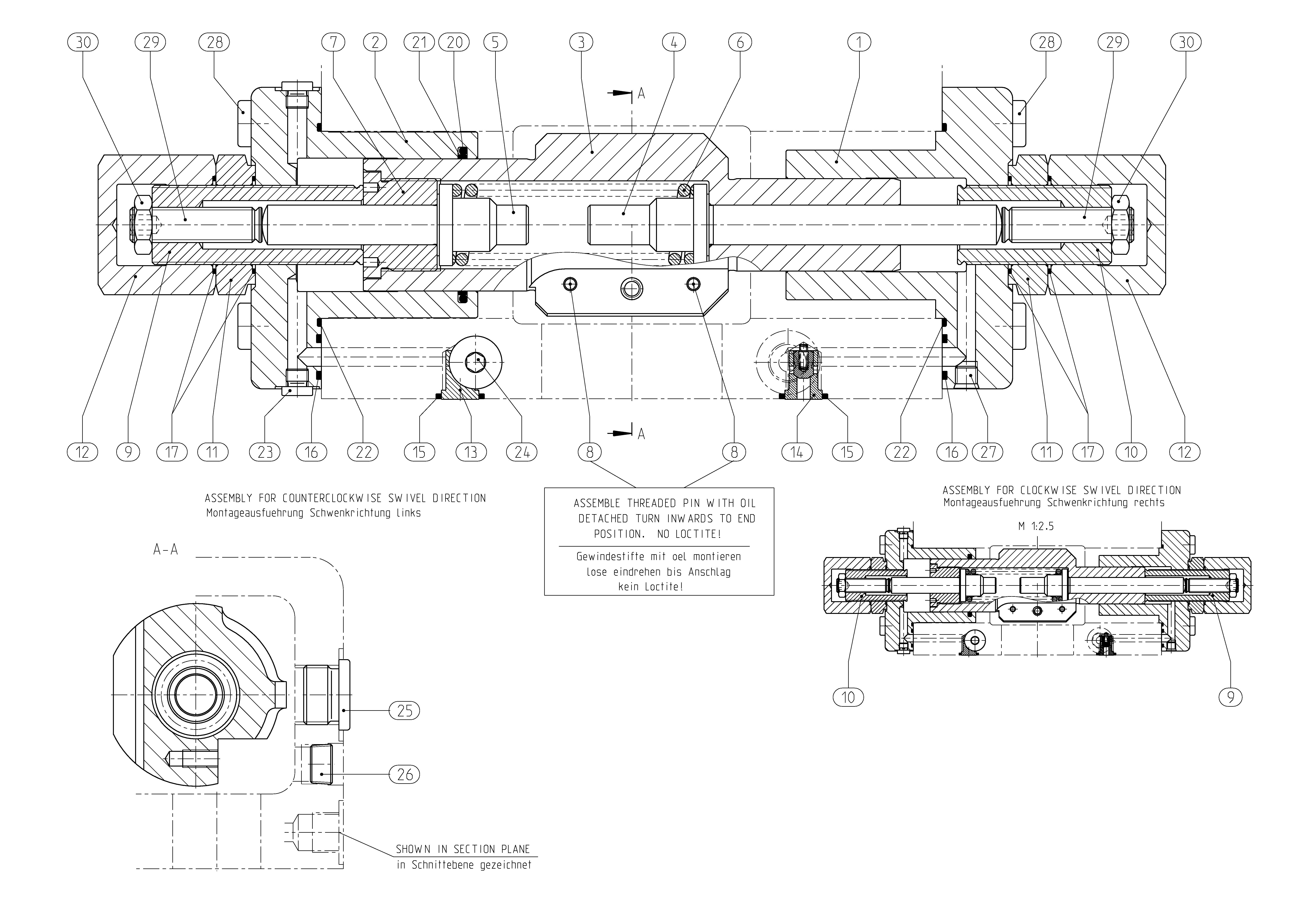 ADJUSTING PIECE A4VSO 250/355 HD/30 P — Rysunek