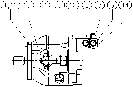 A A10V O140 DFLR/31L-VSD11N00 — Rysunek