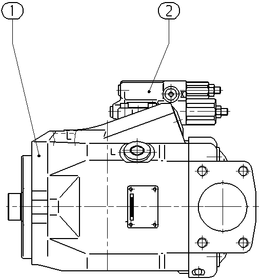 A A10V O 85 DFR1/52R-VUC62N00 -S2699 — Rysunek