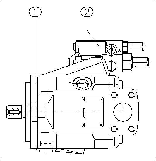 A A10V O 28 DFR /52R-PSC62N00 — Rysunek