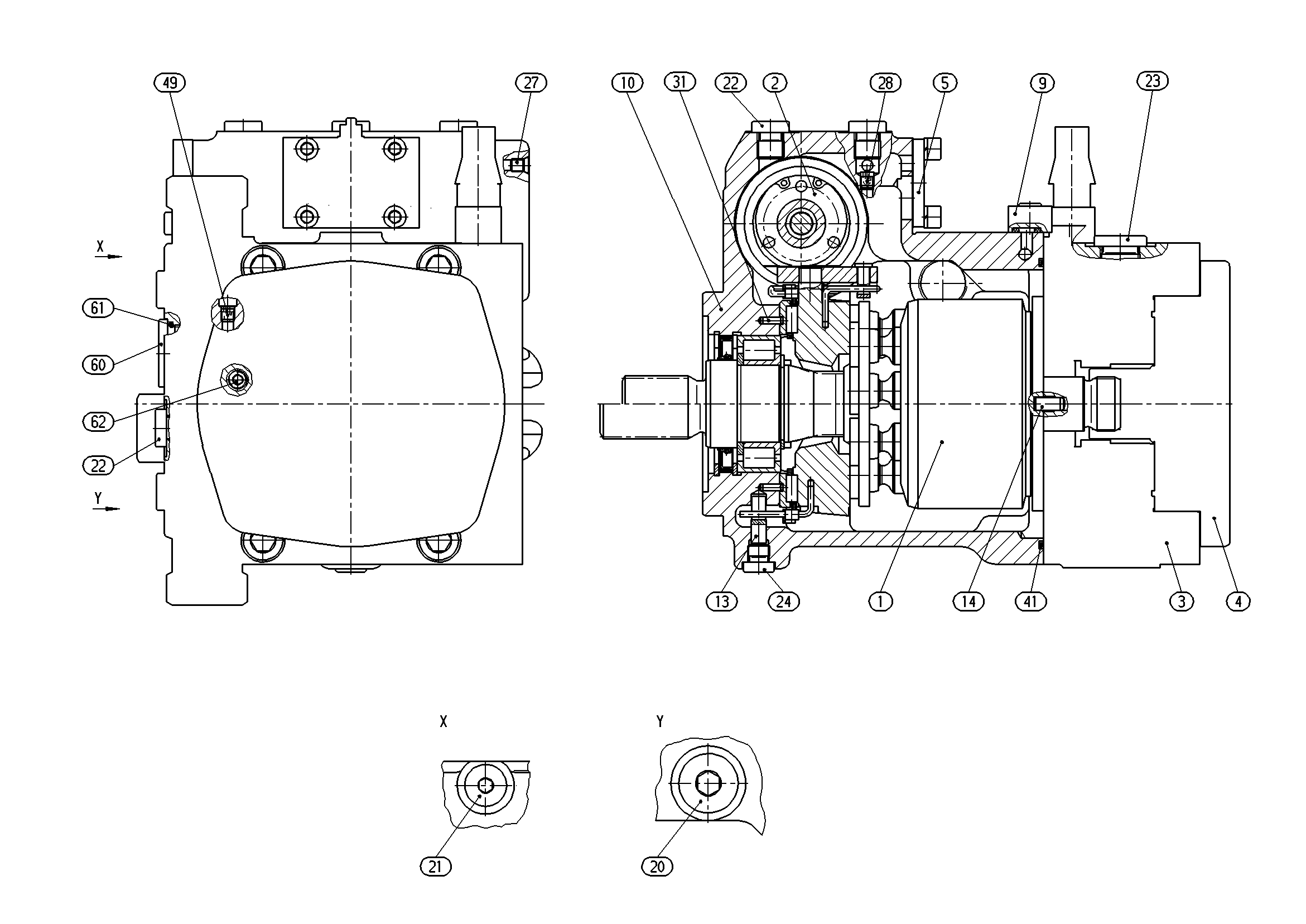 A10VG45NVDM1/10R-NSC10F045S — Rysunek