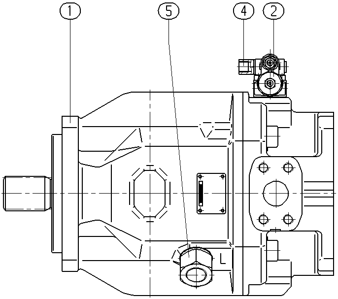 AH A10V O140 DFR1/31L-VSD12K17 -S3038 — Rysunek