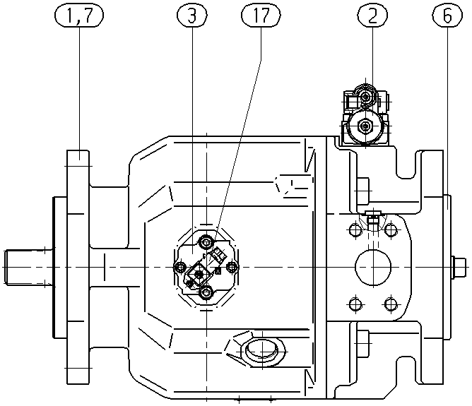 AH A10V O100 DFR1/31L-VWC44KC1-S2416*PT* — Rysunek
