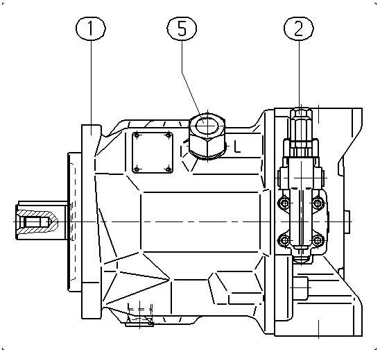 A A10V O 71 DR /31R-VPC12N00 — Rysunek