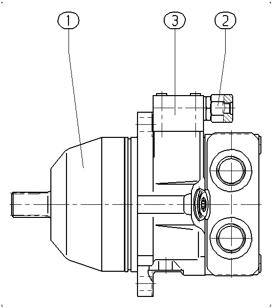 A A10V E 45 HZ /52W1-VRF66N000 — Rysunek