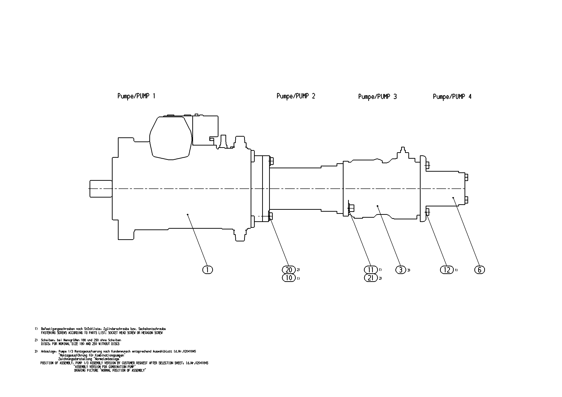 A4VG180HD/32+A4VG125HD/32+A10VO28DR/31-K — Rysunek