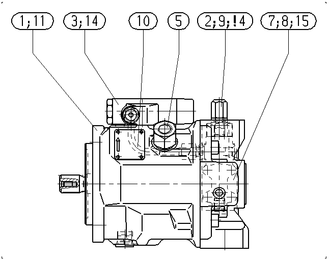 A A10V O 28 DFLR/31L-PSC12N00 -SO696 — Rysunek