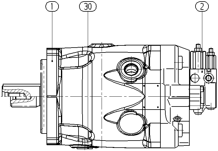 A A10V O140 DRS /32R-VSD61N00 -SO413 — Rysunek