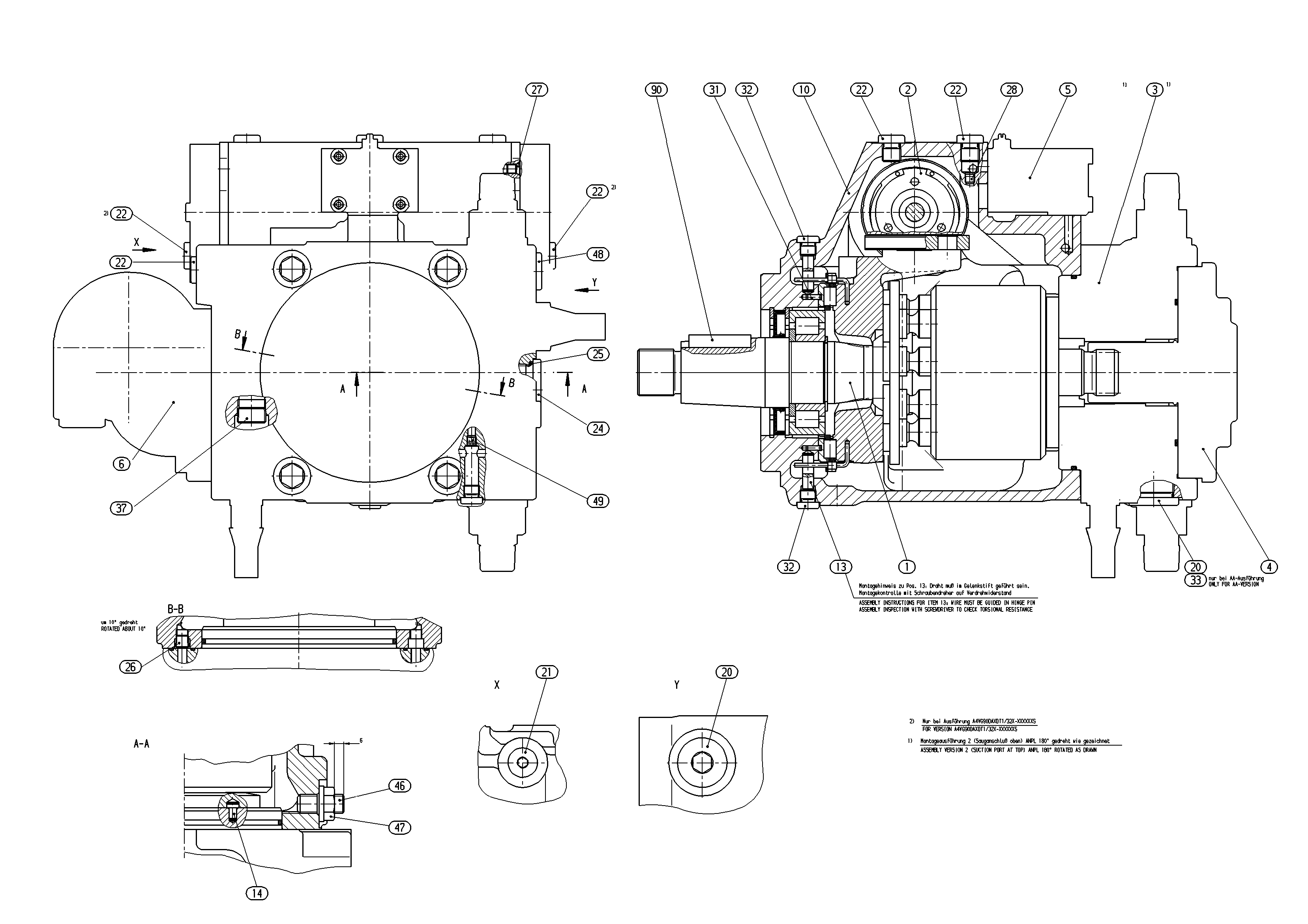 A4VG71EP4D1/32L-NXF03F011PH-S — Rysunek