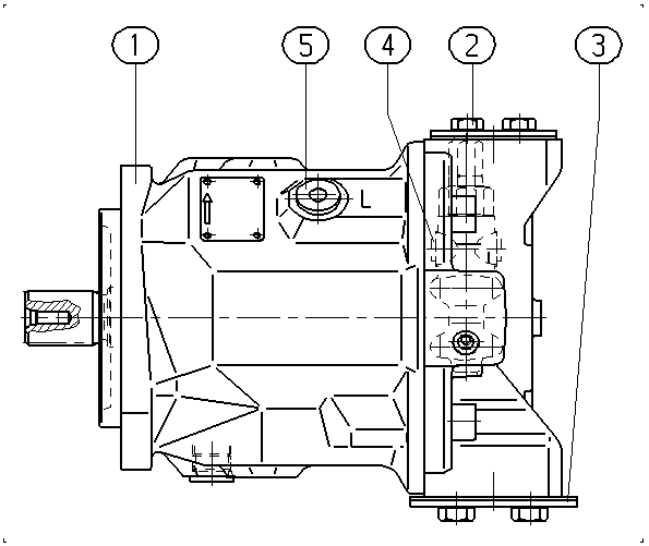 AL A10V O100 DFR /31L-VUC12N00 -SO628 — Rysunek