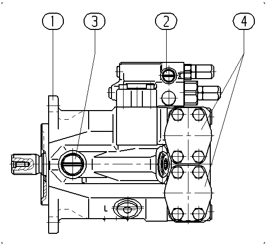 AL A10V O 45 DFR1/52WX-VSC95N000 -SO481 — Rysunek