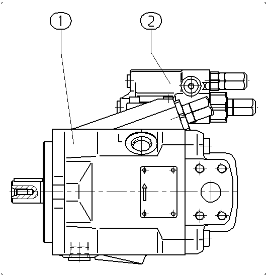 A A10V O 28 DR /52L-PKC62N00 -SO 97 — Rysunek