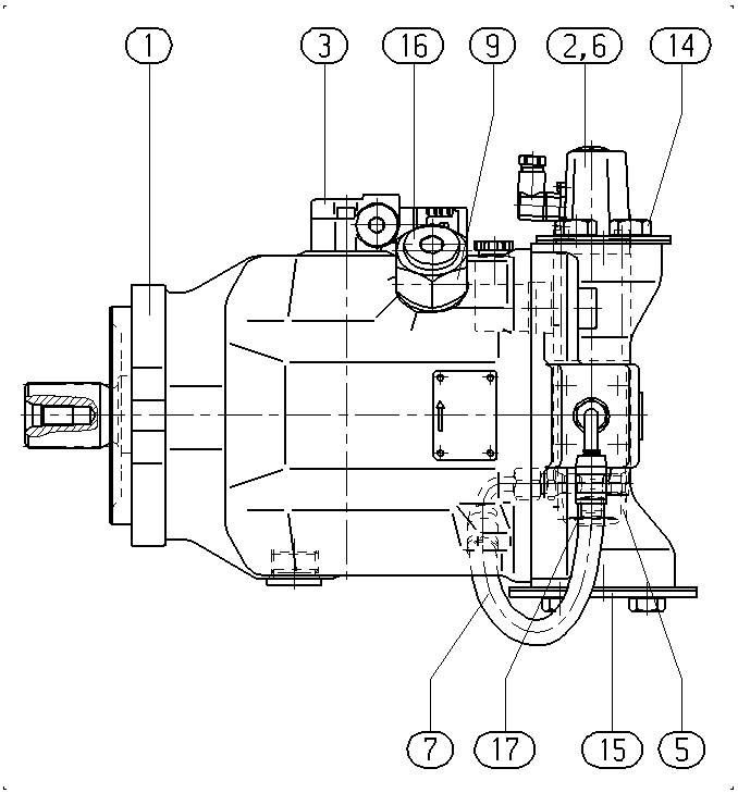 A A10V O100 FE1 /31L-PSC12N00 -SO479 — Rysunek