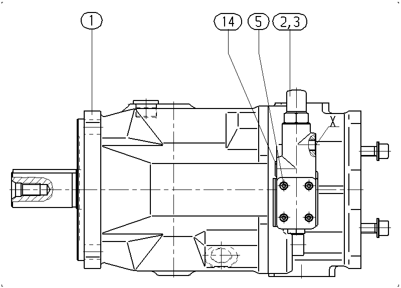 A A10VSO140 DFR1/31R-PSB12KB3 -SO516 — Rysunek