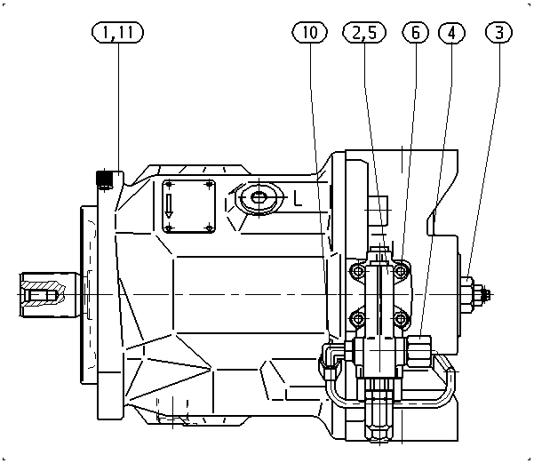 AA10VO74DFLR/31R-VSC12N00-SO588 — Rysunek