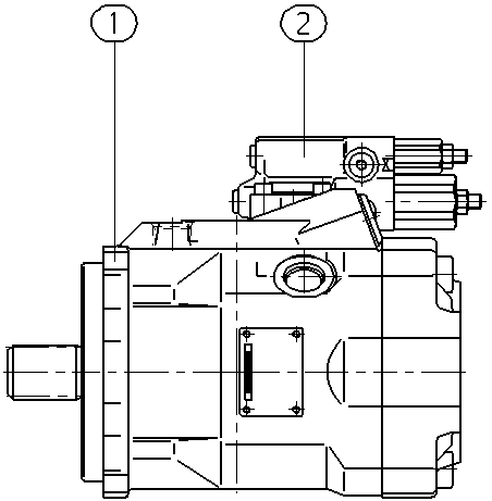 A A10V O 60 DFR1/52L-VSD11N00 -S1388 — Rysunek