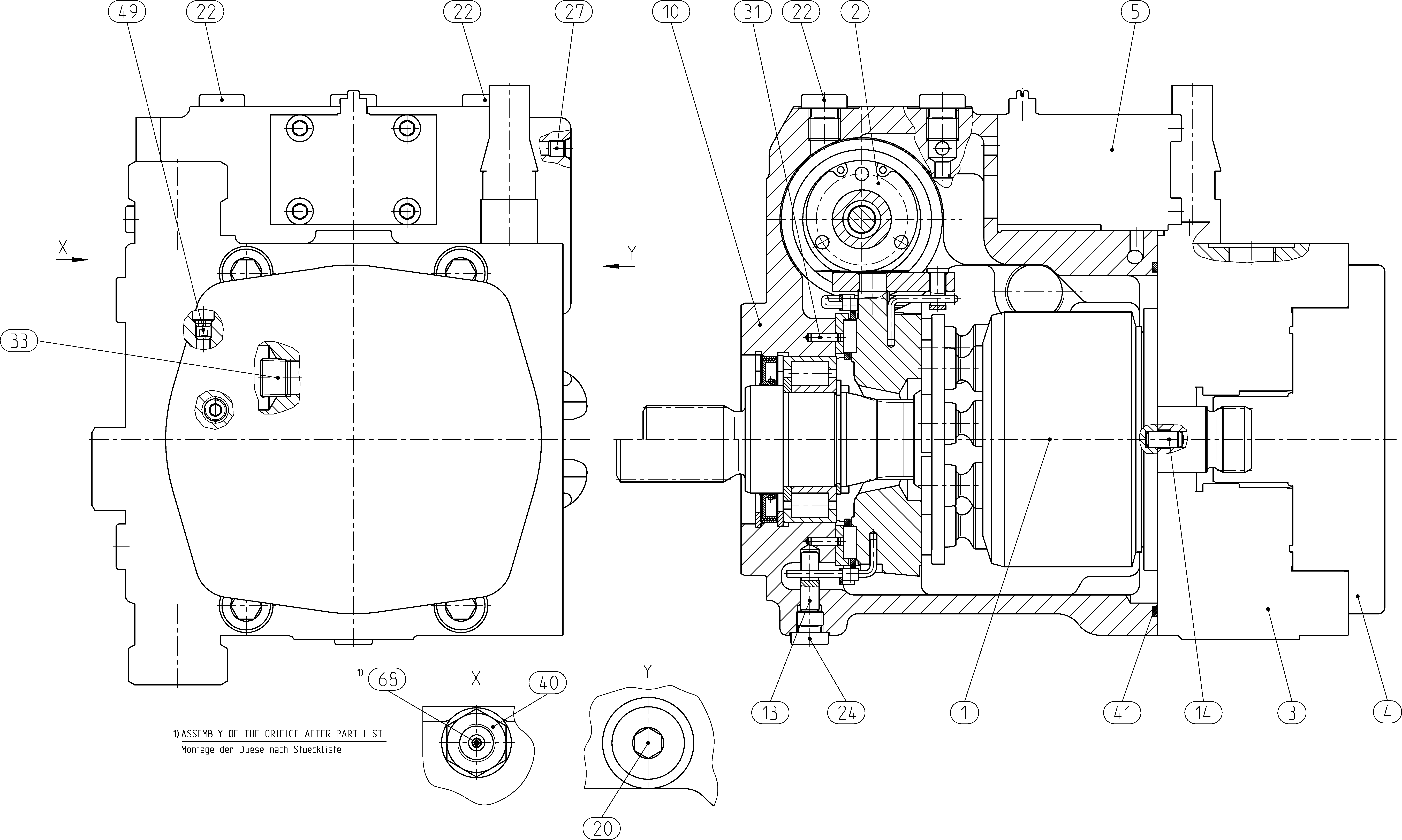 A10VG45EP4D1/10L-NSC10F003DP-S — Rysunek