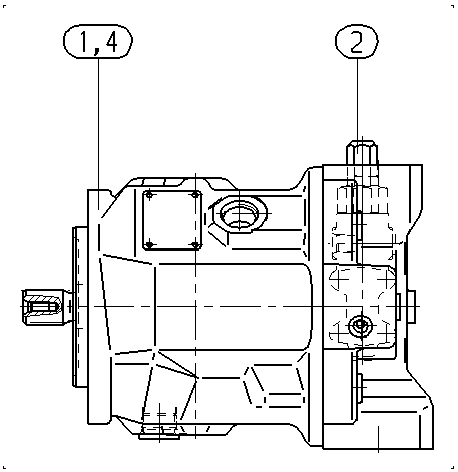 A A10V O 45 DFR /31L-VSC62N00 -SO 52 — Rysunek