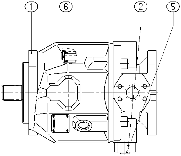 A A10V O 45 DG /31R-VSC62K04 -SO511 — Rysunek