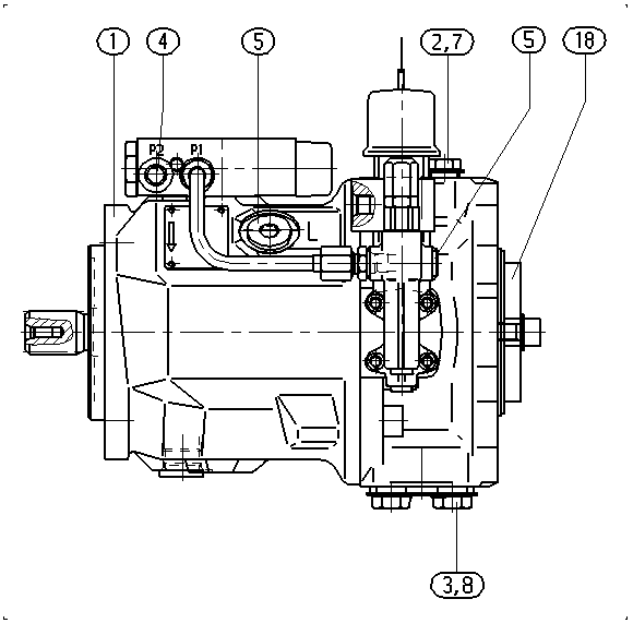 AL A10V O 45 DFSR/31R-VSC62K01 -SO826 — Rysunek