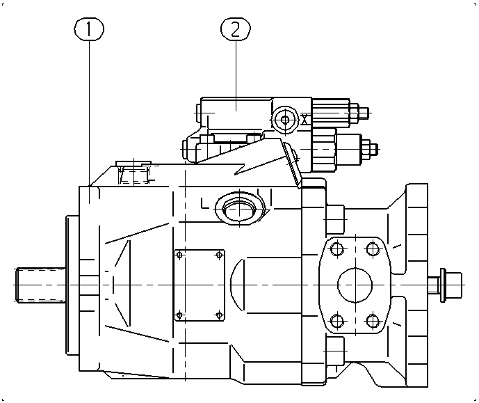 A A10V O 63 DFR1/52L-VWC12K04 -SO905 — Rysunek
