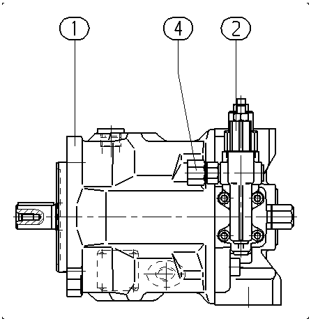 A A10VSO 28 DFR1/31R-PPA12N00 -SO410 — Rysunek