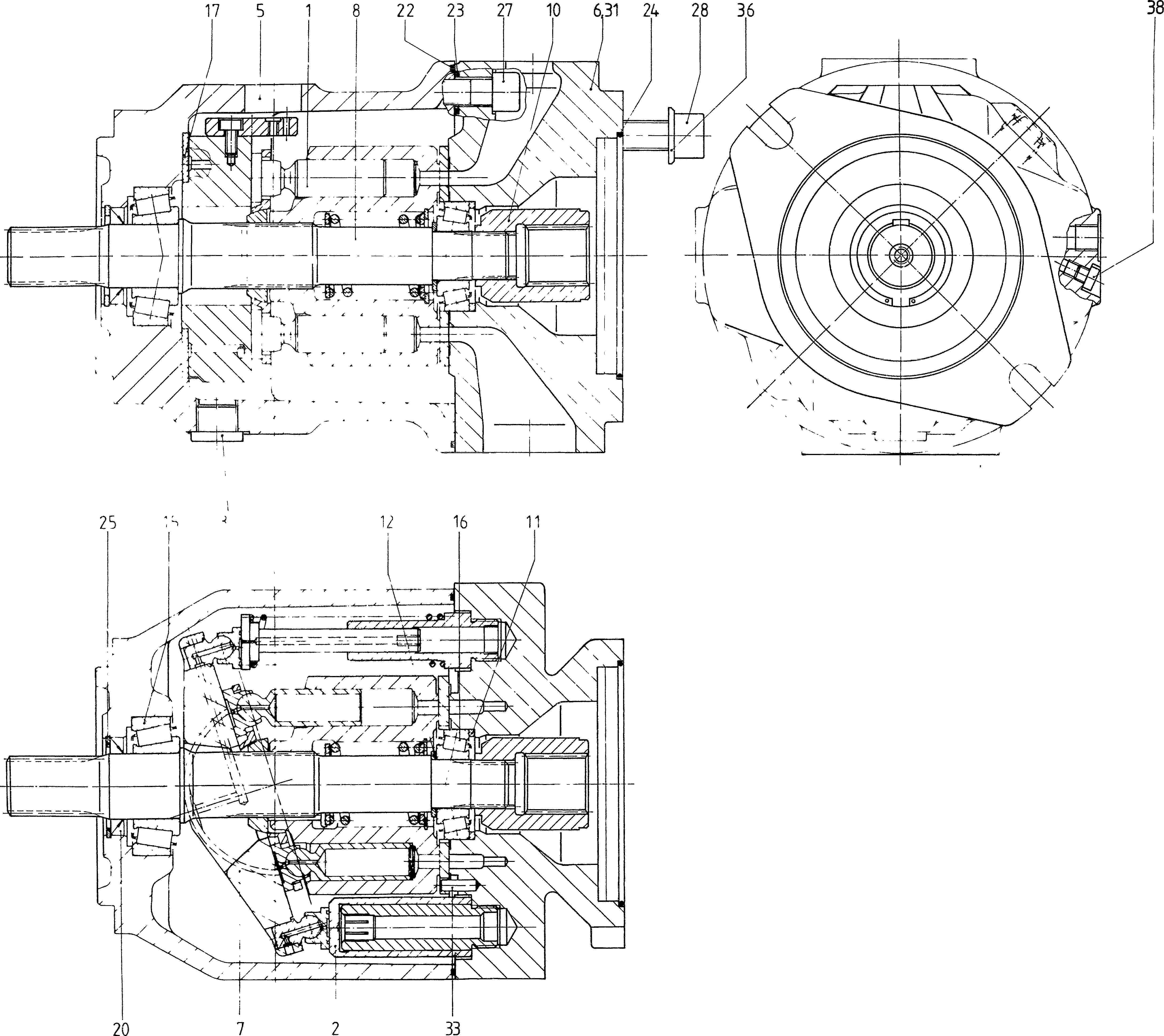 G A10V O 71 FEO /31R-VSC12K07 LR -SO203 — Rysunek