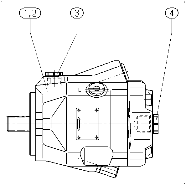 AL A10V M 45 DG /52W1-VRC64N00 -SO481 — Rysunek