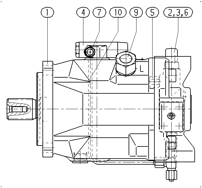 AA10VO140FHD/31L-PSD12N00 — Rysunek