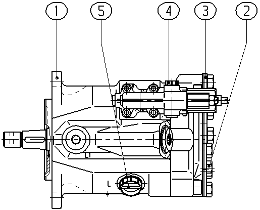AL A10V O 45 DFR1/52L-VCC11N00 -S2208 — Rysunek