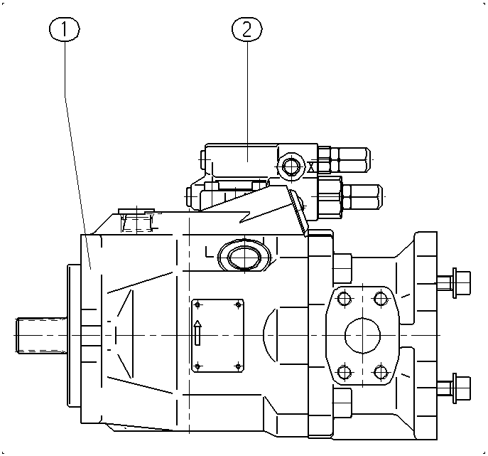 AA10VO60DFR1/52L-PWC12K52-S1022 — Rysunek