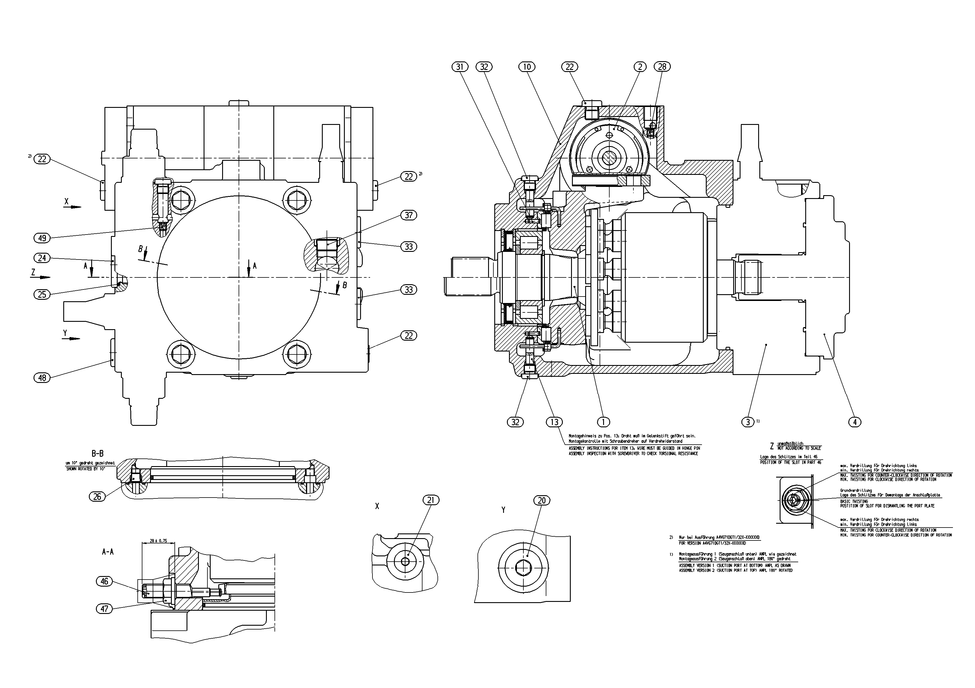 A4VG71DGD1/32L-NSF02F021D — Rysunek