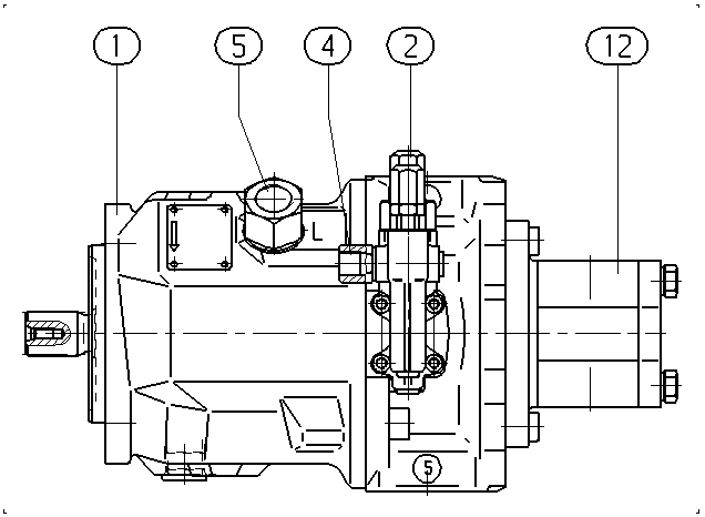 A A10V O 45 DRG /31R-PSC12G10 — Rysunek
