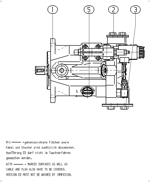 AL A10V O 45ED 71/52R-VUC12N00T — Rysunek