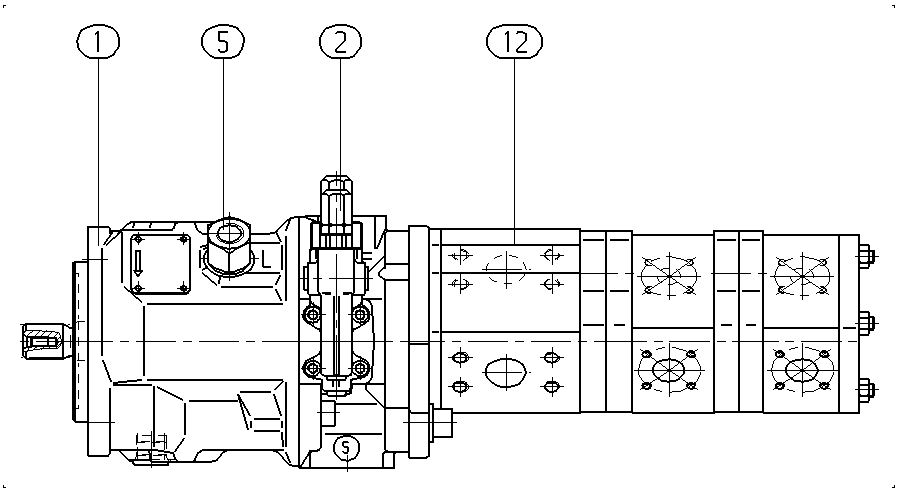 A A10V O 28 DR /31R-PSC12H00 -SO381 — Rysunek
