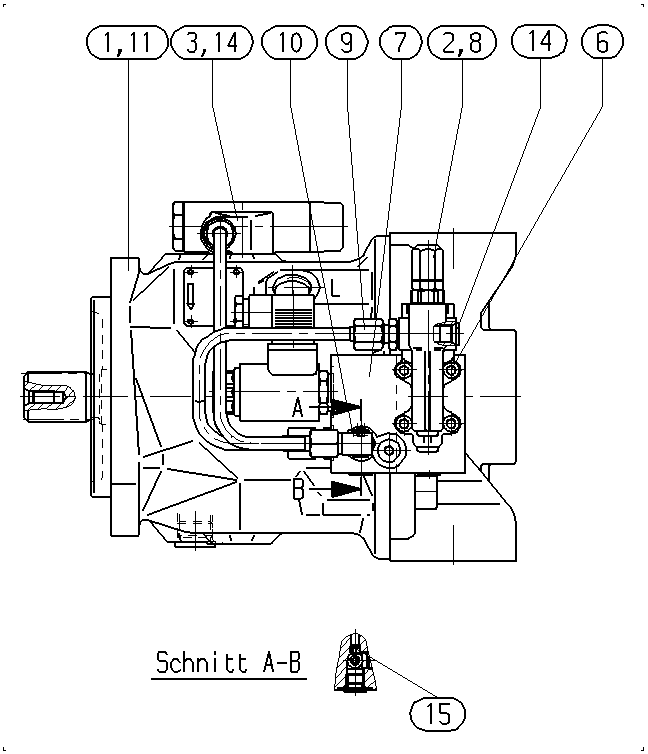 AH A10V O 74 DFLR/31R-VSC12N00 -SO909 — Rysunek