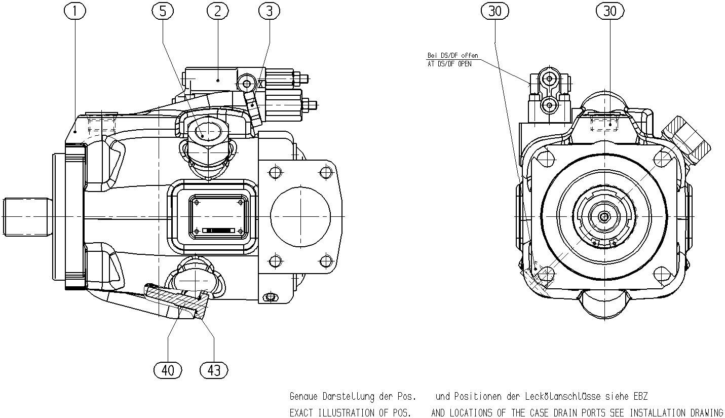 A A10V O 85 DRS /53L-VUD12N00 -SO515 — Rysunek
